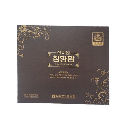 부여마켓 백제금산인삼농협 삼지원 침향환 3.75g X 30, 1개, 112.5g