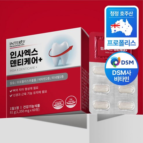 인테로 인사엑스 덴티케어+, 1개, 60정