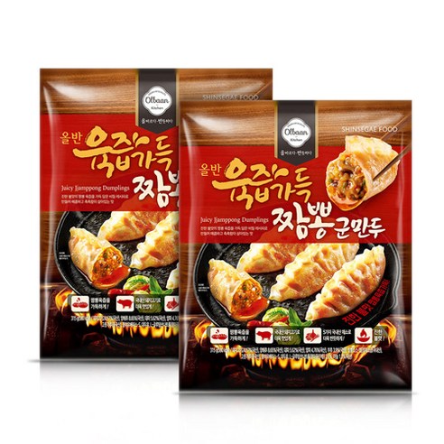 올반 육즙가득 짬뽕군만두, 315g, 2개