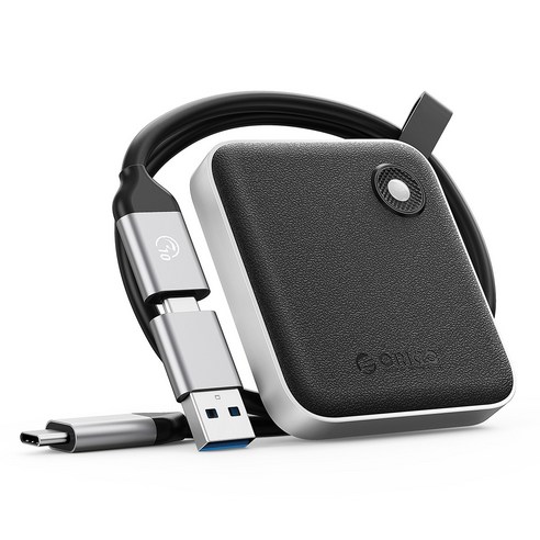 오리코 5Gbps C타입 휴대용 Portable 외장SSD B5PLUS, 블랙, 256GB