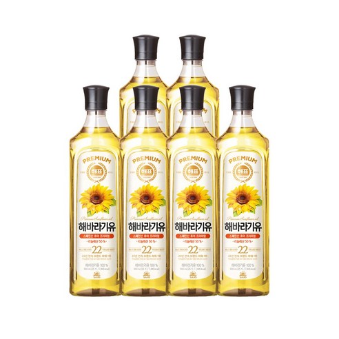 <올따옴> 해표 해바라기유 900ml 6입, 1개