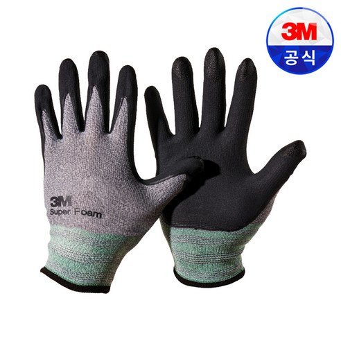 3M장갑 컴포트그립 슈퍼폼 스마트폰 터치 안전작업반코팅장갑, 컴포트그립 슈퍼폼 XL, 10개, 컴포트그립 슈퍼폼 XL