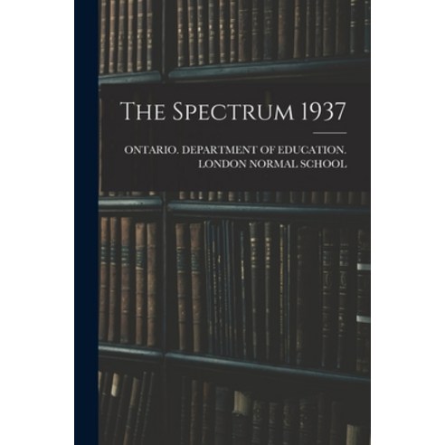 (영문도서) The Spectrum 1937 Paperback, Hassell Street Press, English, 9781013526169