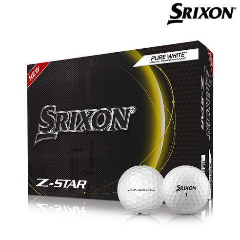 스릭슨 NEW Z-STAR 골프공 정품볼 3피스 42.67mm, 1개, 12구, 화이트