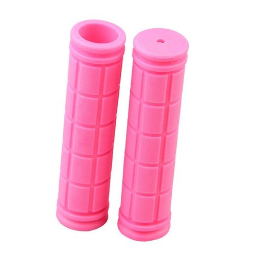 잠금 장치가있는 고무 핸들 바 핸드 그립 오버 그립 12cm 슬리브 커버 BMX, 핑크