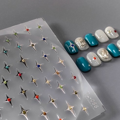 밋밋한 손톱, 순식간에 화려하게! 마법같은 네일 스티커로 손쉽게 완성하세요.