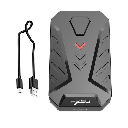 YSSHOP 3 개의 USB 포트가있는 Android 시스템 용 유선 휴대용 키보드 마우스 변환기, 2.68x1.57x0.52 인치, 검정, 플라스틱