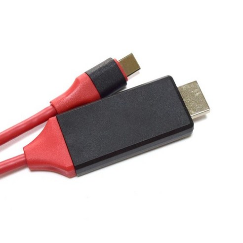 티테크놀로지 USB 3.1 C타입 TO HDMI 스마트폰 미러링 케이블 2m, 1개