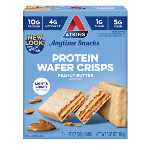 앳킨스 프로틴 웨이퍼 크리스피 36g 5개입 3팩 피넛 버터 Atkins Protein Wafer Crisps Peanut Butter, 25개이라는 상품의 현재 가격은 59,490입니다.