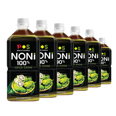 POS 발효 노니 주스 발효액 원액 100%, 1000ml, 6병