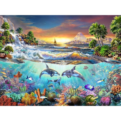 DIY 다이아몬드 페인팅 쥬얼리 크로스 스티치 풍경 시리즈 ZSH234, 50cmx70cm