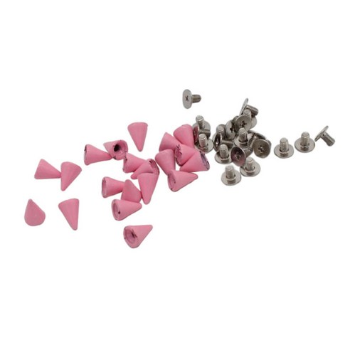 20pcs 장식 단추 스레드 스터드 리벳 스냅 단추 버클 바느질 diy 공예, 핑크, 아연 합금