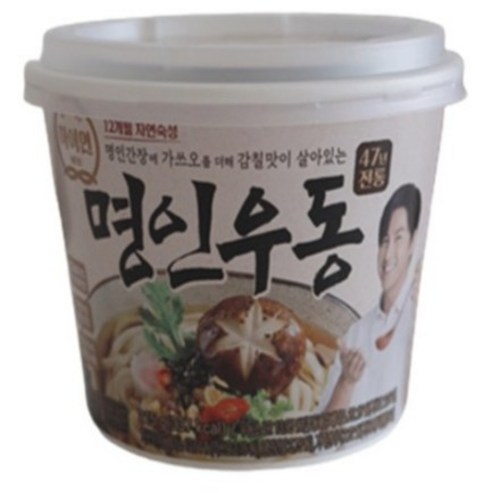 하이면 명인우동 즉석용기면 215g x 12개, 상세페이지 참조