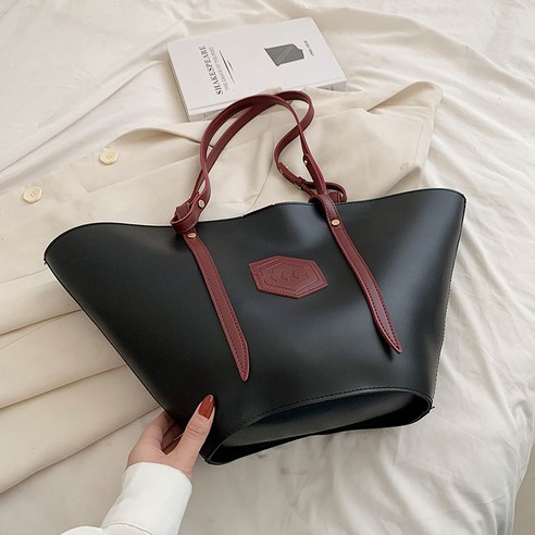 핸드백 여성용 대용량 숄더 백 통근 토트 백