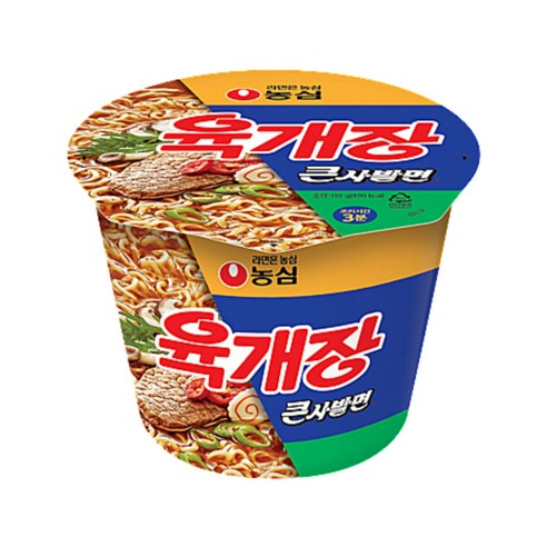 농심 큰사발면 육개장 16개 BOX