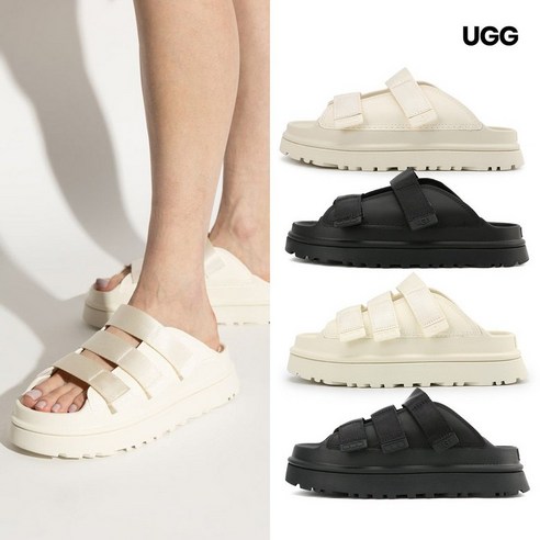 UGG 골든글로우 슬라이드 플랫폼, 여름을 위한 럭셔리 슬리퍼를 지금 바로 만나보세요!
