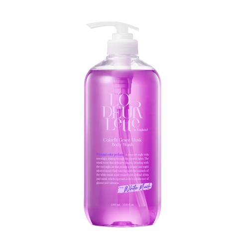 로더렛 인 잉글랜드 컬러핏 바디 워시 그레이스 머스크, 1개, 1000ml
