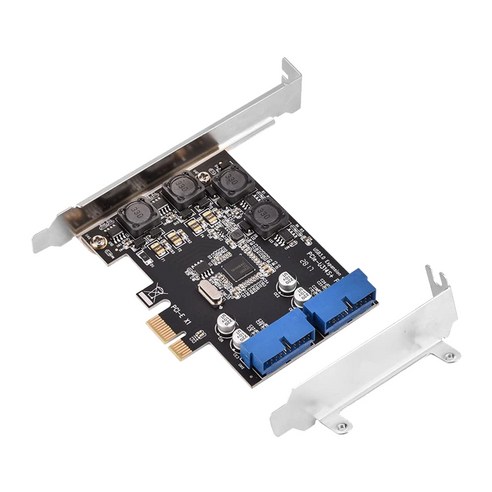 Xzante 미니 PCI-E 내부 2 포트 19Pin 헤더에 대한 PCI Express 익스텐더 고속 5Gbps PCI-Express USB 3.0 카드 어댑터, 보여진 바와 같이