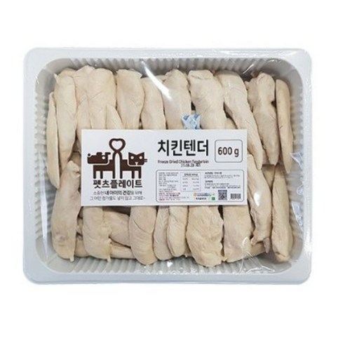 펫츠플레이트 동결건조간식 치킨텐더 600g, 중량 600g, 1개