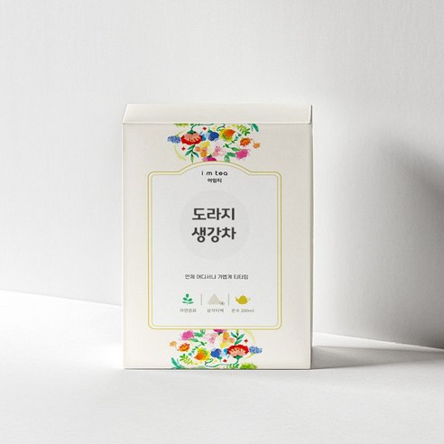 국산도라지생강차 침출차 도라지생강차 비타민 글루타민산 섬유질 칼슘 철분, 20개입