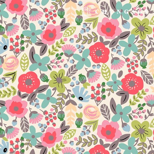 천상의 정원을 손안에: 천가게 면원단 꽃무늬 플라워 체크원단으로 펼쳐지는 빈티지 감성 천가게