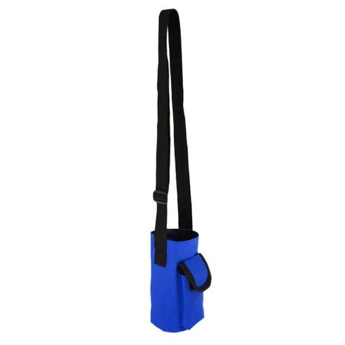 물병 캐리어 주전자 파우치 홀더 가방 숄더 스트랩 포켓 - 최대 7.8cm 직경의 유리 플라스틱 또는 금속 병에 적합, 블루, 방수 옥스포드 천