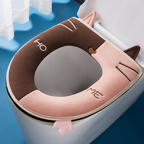 KORELAN 고양이 변기 매트리스, 고양이 변기 매트-핑크브라운
