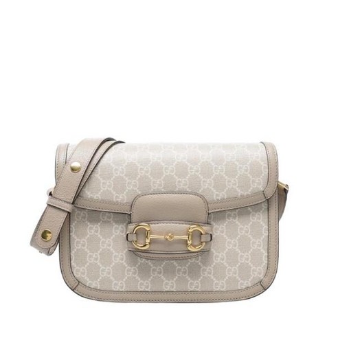 [구찌] [중고 명품] 베이지 GG 수프림 1955 홀스빗 미듐 숄더백 602204 UULBG 9683