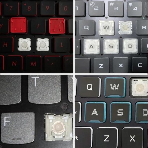 교체용 키캡 및 가위 클립 힌지 컵 노트북 키보드 에이서 델 아수스 레노버 도시바 HP 화웨이 MSI, 02 1 Hinge