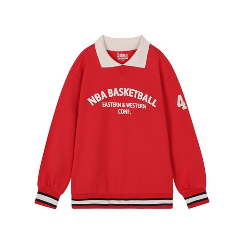NBA키즈 (NC충장점) //빠른배송// NBA 아치로고 카라 맨투맨 레드(36) K233TS050P