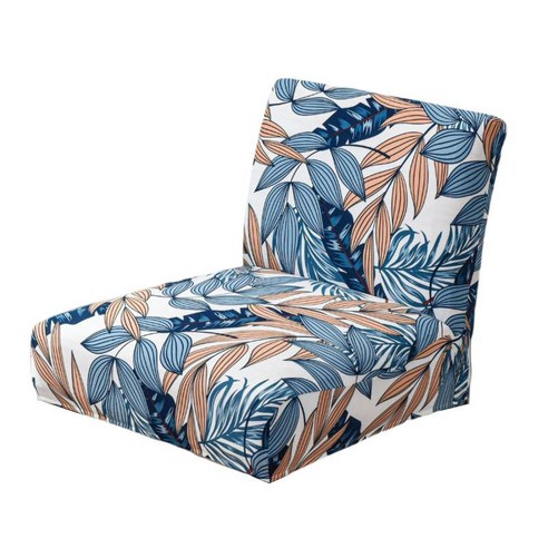 이동할 수 있는 Armless 의자 Slipcovers 거실을 위한 소파 덮개, 블루 오렌지, 폴리에스터