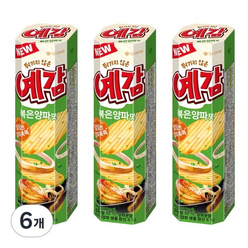 오리온 예감 볶은양파맛, 64g, 6개