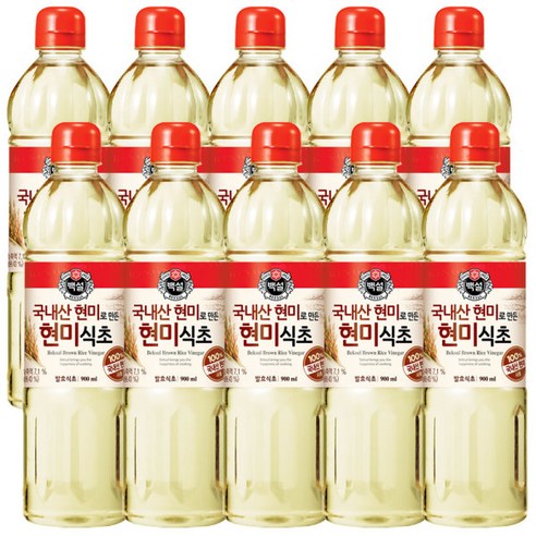 백설 현미식초 900ml x 10개