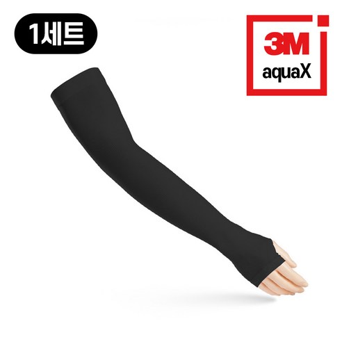 3M 쿨토시 자외선 차단 팔토시, 손등형 블랙, 1세트