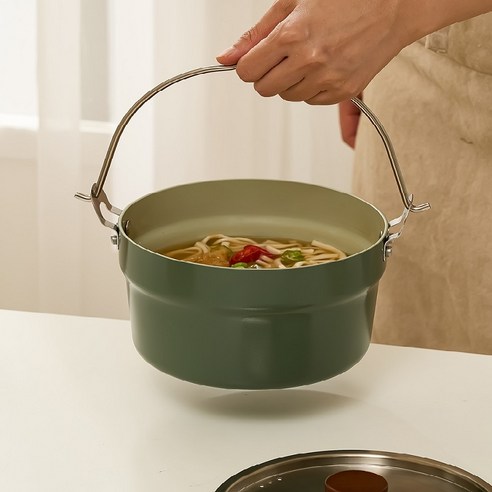 치타쇼 세라믹코팅 고리형 IH인덕션 캠핑냄비(POT) 18cm, 1개