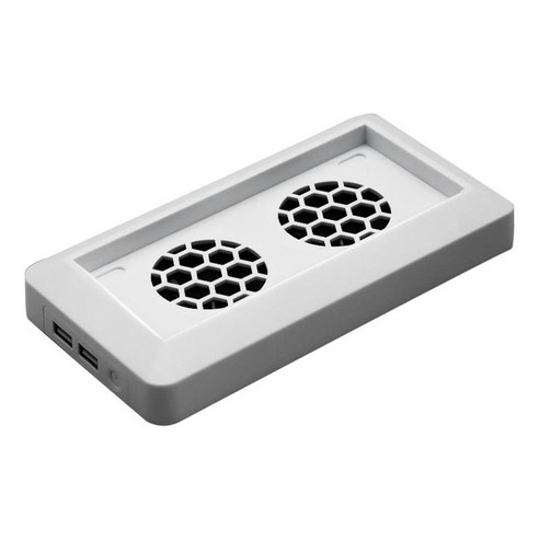 Xbox 시리즈 S 화이트용 USB 포트가 있는 냉각 팬 쿨러 시스템 라디에이터, 18.8 x 10 x 2.6cm, 하얀, ABS