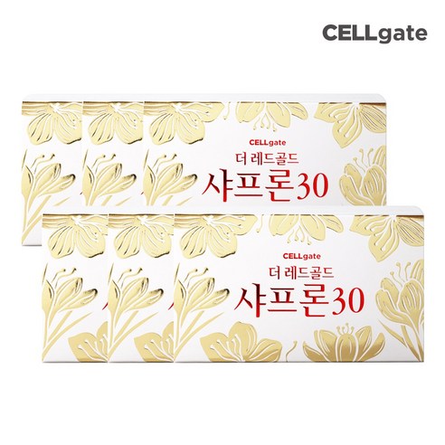 셀게이트 더 레드골드 샤프론30 1.5g x 28포, 6박스, 28회분