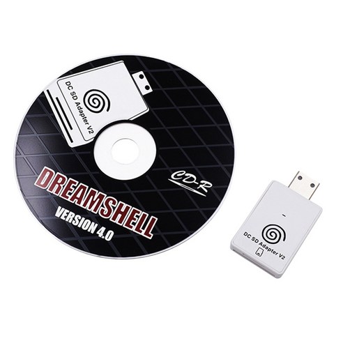 SEGA Dreamcast와 호환되는 DC SD TF 카드 어댑터 리더 V2, 15x15x3cm, 하얀, 플라스틱