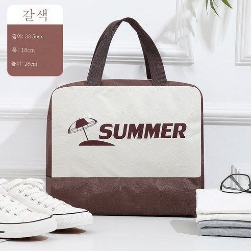 ZZJJC 보디백 건습분리여 수영방수 비치 수납 백팩 스포츠 장비 수영복 파우치 파우치남자를 거느리다, 브라운-업그레이드