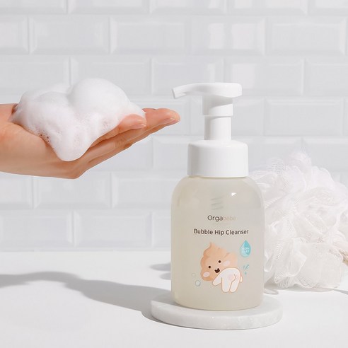 버가못 오일의 촉촉함, 오가베베 버블 이너 클렌저로 민감한 아기 피부를 부드럽게!