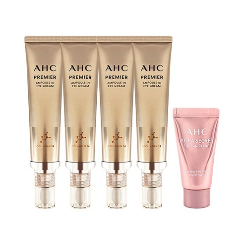 AHC 아이크림 시즌11 40ml x4 + 톤업크림 10g, 색상:단일