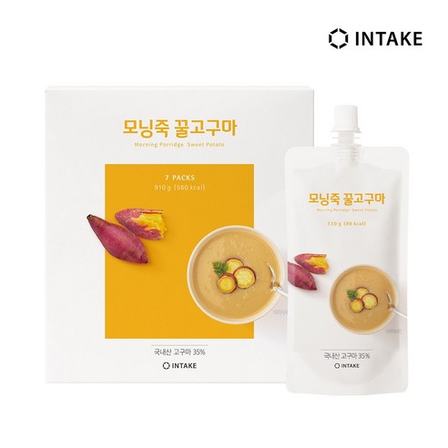 인테이크 모닝죽 꿀고구마, 130g, 7개
