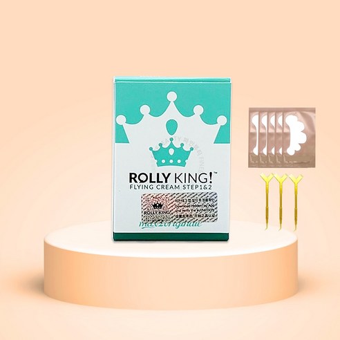 롤리킹 펌제 1제0.5g+2제0.5g +아이패치5장+올인원펌스틱3개 증정 속눈썹펌제, 1개, 롤리킹펌
