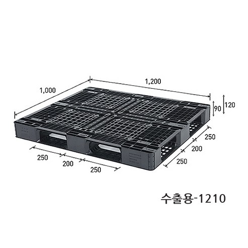 내구성 있고 경량인 수출용 플라스틱 파렛트