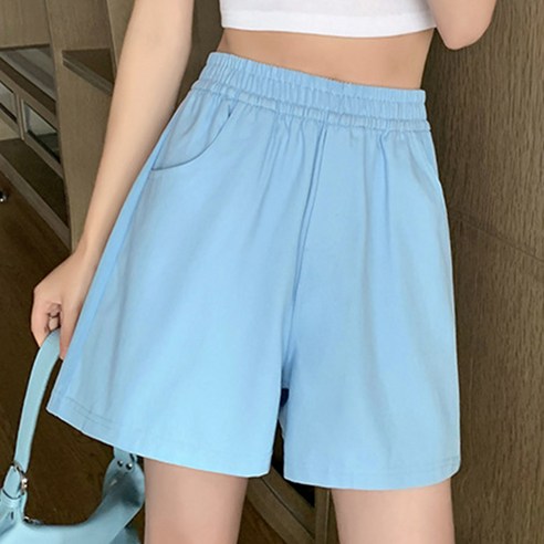 주디앤 여성 멜라니 밴딩 와이드 팬츠 하이웨스트반바지 주디앤 여성 멜라니 밴딩 와이드 팬츠 하이웨스트반바지