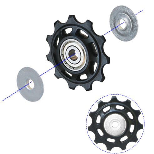 자전거 뒷드레일러 풀리 MTB 로드용 자전거 풀리 11 12 13 14T 1쌍, 13T, 1개