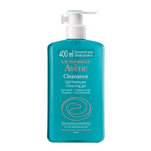 아벤느 클리넌스 클렌징젤 여드름 지성피부용 (400ml) Eau Thermale Avene Cleanance Cleansing Gel Soap Free Cleanser, 5개, 400ml