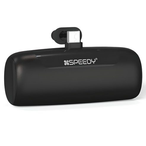 스피디 도킹 보조배터리 C타입, SPE-B2PA5GPQCP(C타입), 블랙