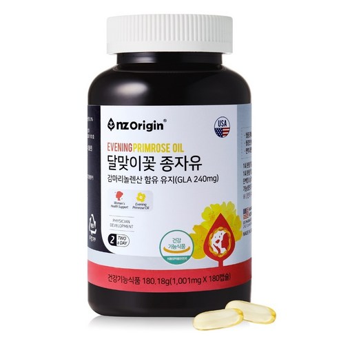 엔젯오리진 달맞이꽃 종자유 1001mg x 180캡슐, 1개, 180정, 180정