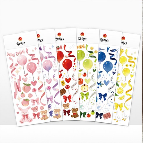 수채화 과일스티커